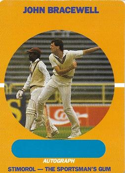 1989-90 Scanlens Stimorol Cricket #40 John Bracewell Front