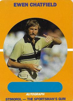 1989-90 Scanlens Stimorol Cricket #41 Ewen Chatfield Front