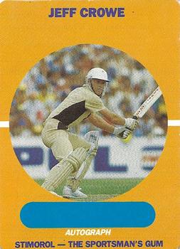 1989-90 Scanlens Stimorol Cricket #43 Jeff Crowe Front