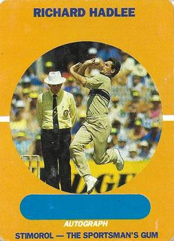 1989-90 Scanlens Stimorol Cricket #46 Richard Hadlee Front