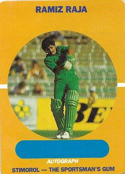 1989-90 Scanlens Stimorol Cricket #64 Ramiz Raja Front