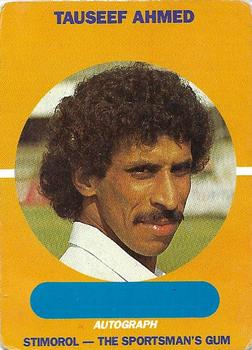 1989-90 Scanlens Stimorol Cricket #69 Tauseef Ahmed Front