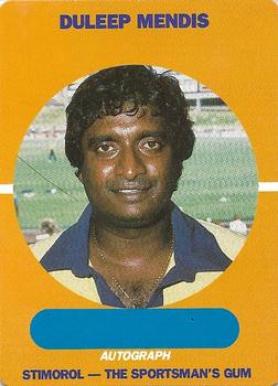 1989-90 Scanlens Stimorol Cricket #75 Duleep Mendis Front