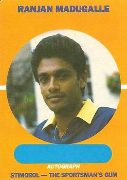 1989-90 Scanlens Stimorol Cricket #77 Ranjan Madugalle Front