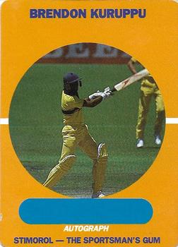 1989-90 Scanlens Stimorol Cricket #82 Brendon Kuruppu Front