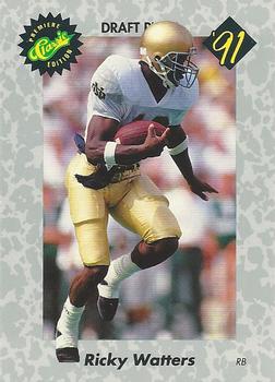 1991 Classic #42 Ricky Watters Front