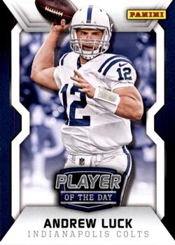 2014 Panini Player of the Day #1 Andrew Luck Front