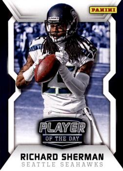 2014 Panini Player of the Day #3 Richard Sherman Front