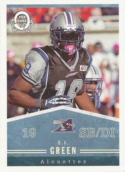 2014 Upper Deck CFL - O-Pee-Chee #24 S.J. Green Front