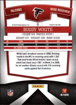 2010 Donruss Elite #6 Roddy White Back