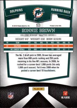 2010 Donruss Elite #53 Ronnie Brown Back
