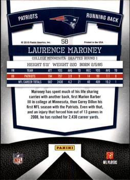 2010 Donruss Elite #58 Laurence Maroney Back