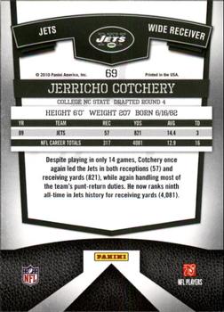 2010 Donruss Elite #69 Jerricho Cotchery Back