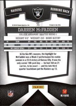 2010 Donruss Elite #71 Darren McFadden Back