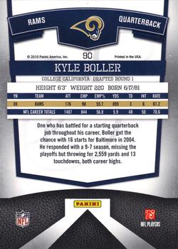2010 Donruss Elite #90 Kyle Boller Back