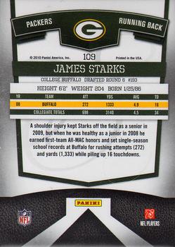 2010 Donruss Elite #109 James Starks Back