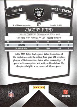 2010 Donruss Elite #117 Jacoby Ford Back