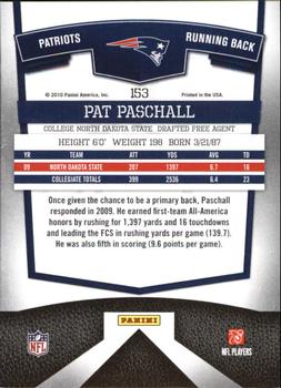 2010 Donruss Elite #153 Pat Paschall Back
