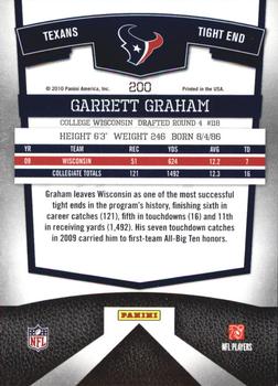 2010 Donruss Elite #200 Garrett Graham Back