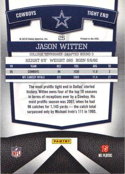 2010 Donruss Elite #25 Jason Witten Back