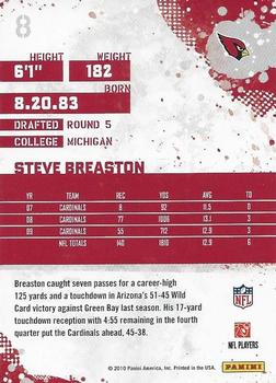 2010 Score #8 Steve Breaston Back