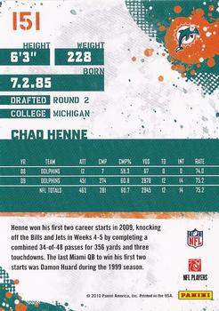 2010 Score #151 Chad Henne Back