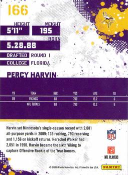 2010 Score #166 Percy Harvin Back