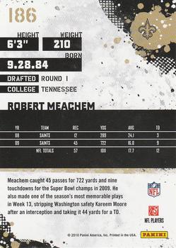 2010 Score #186 Robert Meachem Back