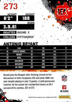 2010 Score #273 Antonio Bryant Back