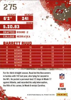 2010 Score #275 Barrett Ruud Back