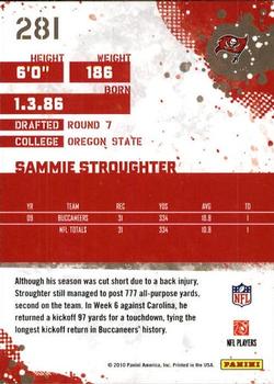 2010 Score #281 Sammie Stroughter Back