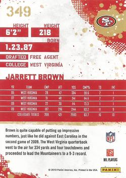 2010 Score #349 Jarrett Brown Back