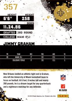 2010 Score #357 Jimmy Graham Back