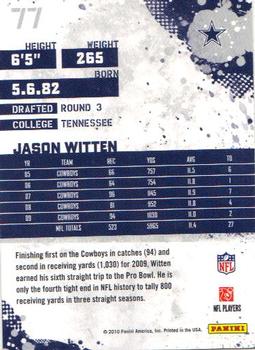 2010 Score #77 Jason Witten Back