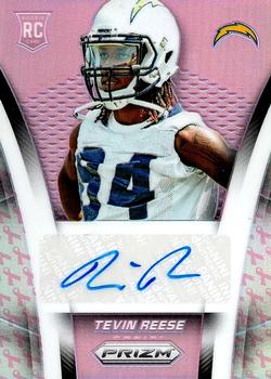 2014 Panini Prizm - Autographed Rookies Prizms Pink #AR-TR Tevin Reese Front