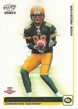 2003 Pacific  CFL #114 Brock Ralph Front