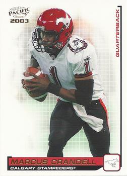 2003 Pacific  CFL #17 Marcus Crandell Front
