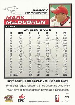 2003 Pacific  CFL #23 Mark McLoughlin Back