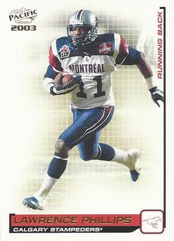 2003 Pacific  CFL #24 Lawrence Phillips Front