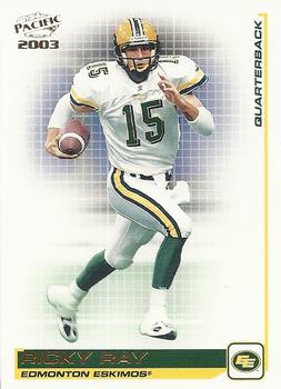 2003 Pacific  CFL #34 Ricky Ray Front