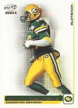 2003 Pacific  CFL #37 Rick Walters Front