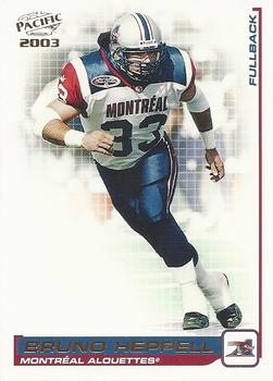 2003 Pacific  CFL #55 Bruno Heppell Front
