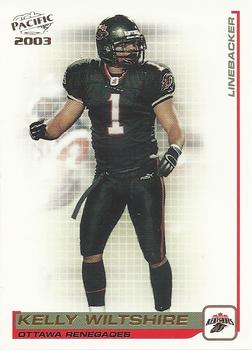 2003 Pacific  CFL #72 Kelly Wiltshire Front