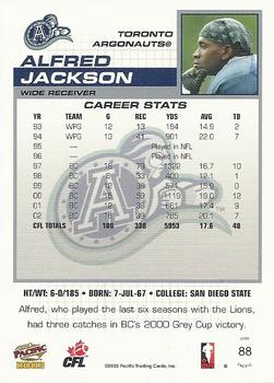 2003 Pacific  CFL #88 Alfred Jackson Back
