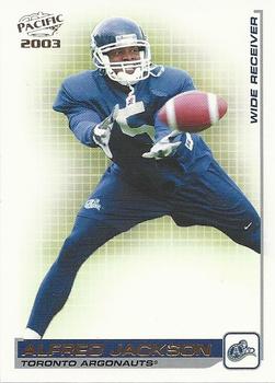 2003 Pacific  CFL #88 Alfred Jackson Front