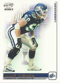2003 Pacific  CFL #94 Mike O'Shea Front