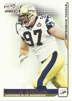 2003 Pacific  CFL #97 Doug Brown Front