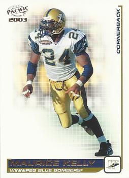 2003 Pacific  CFL #103 Maurice Kelly Front