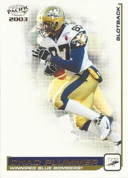 2003 Pacific  CFL #106 Chad Plummer Front