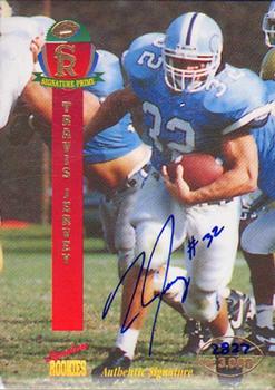 1995 Signature Rookies Signature Prime - Autographs #22 Travis Jervey Front